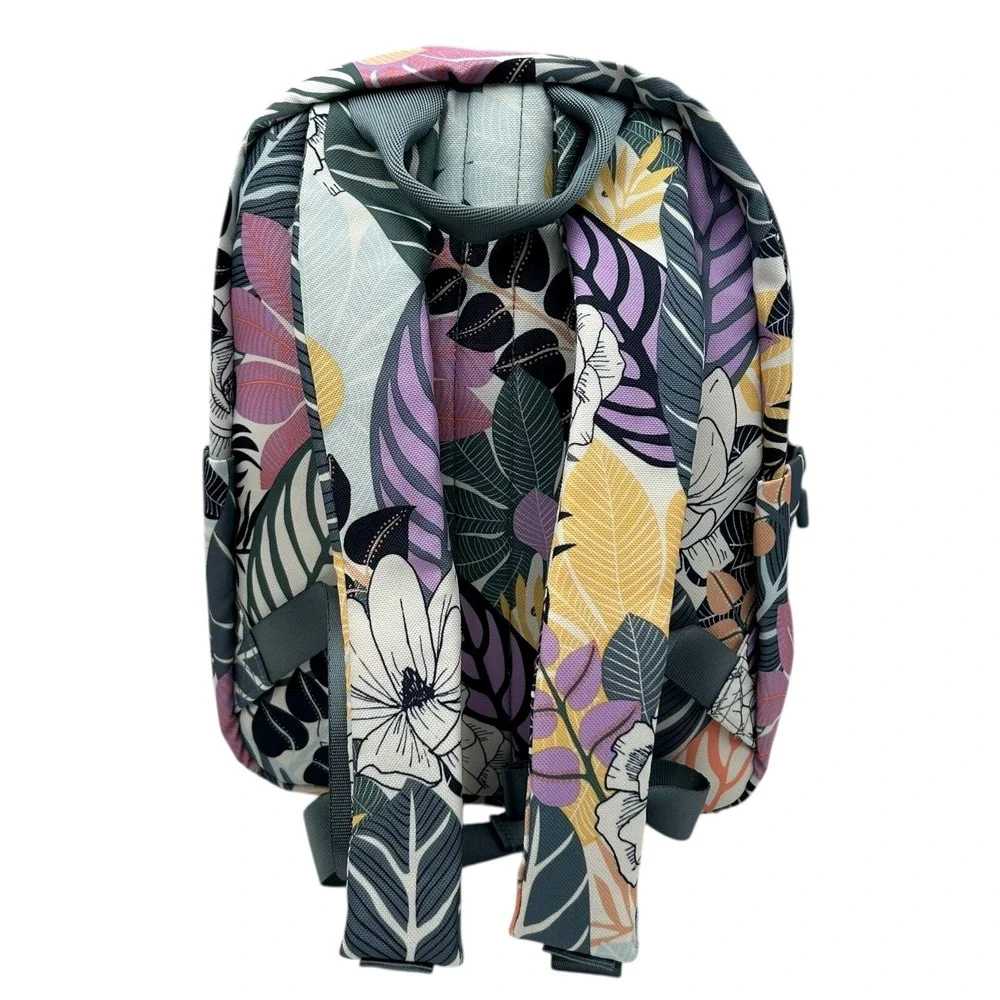 Vera Bradley Women's Small Backpack Palm Floral‎ Purple Lining Water-resistant